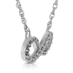 Diamond Infinity Necklace 14K