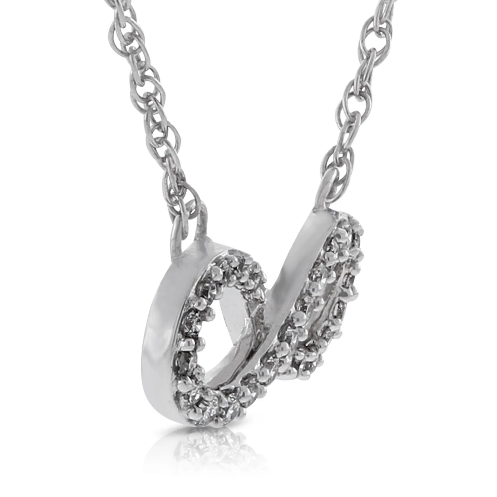 Diamond Infinity Necklace 14K