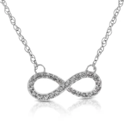 Diamond Infinity Necklace 14K