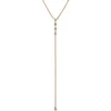 Diamond Lariat Necklace, 14K Yellow Gold