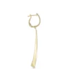 Diamond Loop Dangle Earrings, 14K Yellow Gold