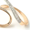 Diamond Loop Dangle Earrings, 14K Rose Gold
