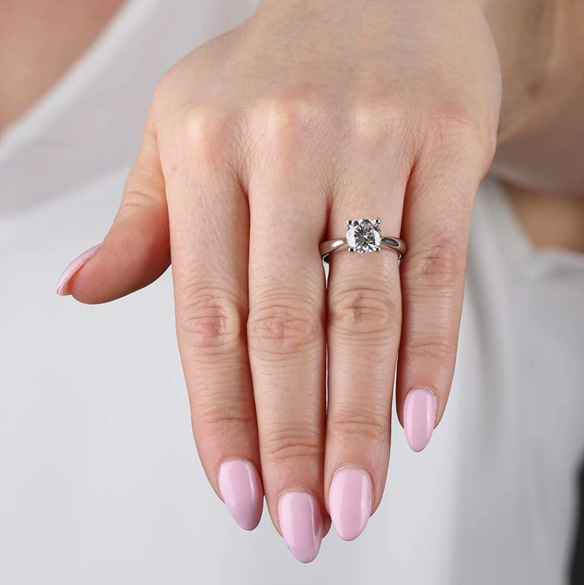 Diamond Solitaire Ring 14K, 2 ct.