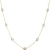 12 Diamond Stationary Pendant, 14K Yellow Gold