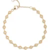 Diamond Station Bracelet, 14K Yellow Gold