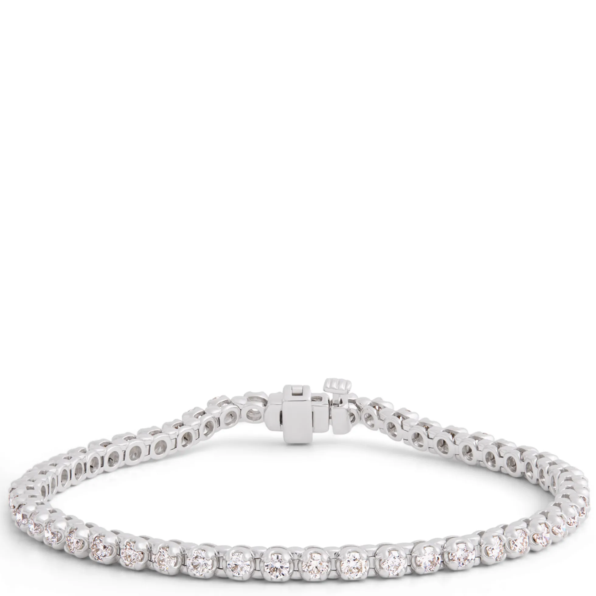 Diamond Tennis Bracelet, 14K White Gold