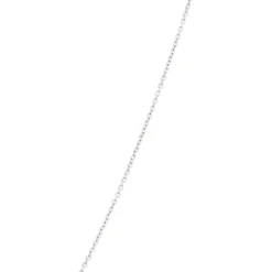 Double Loop Black and White Diamond Necklace, ⅓ Carat, 14K White Gold