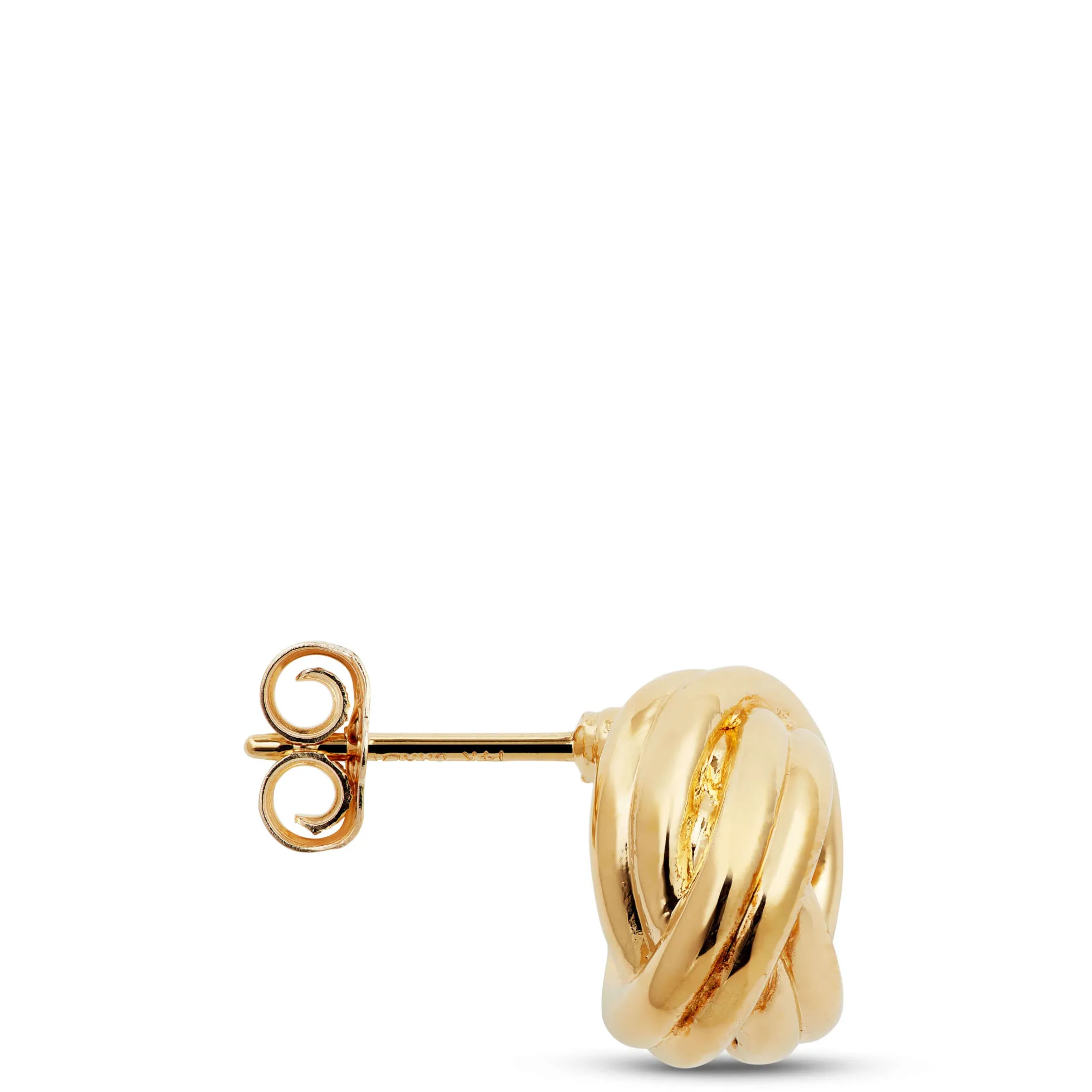 Double Open Love Knot Earrings 14K