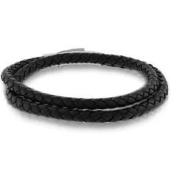 Double Wrap Leather Bracelet