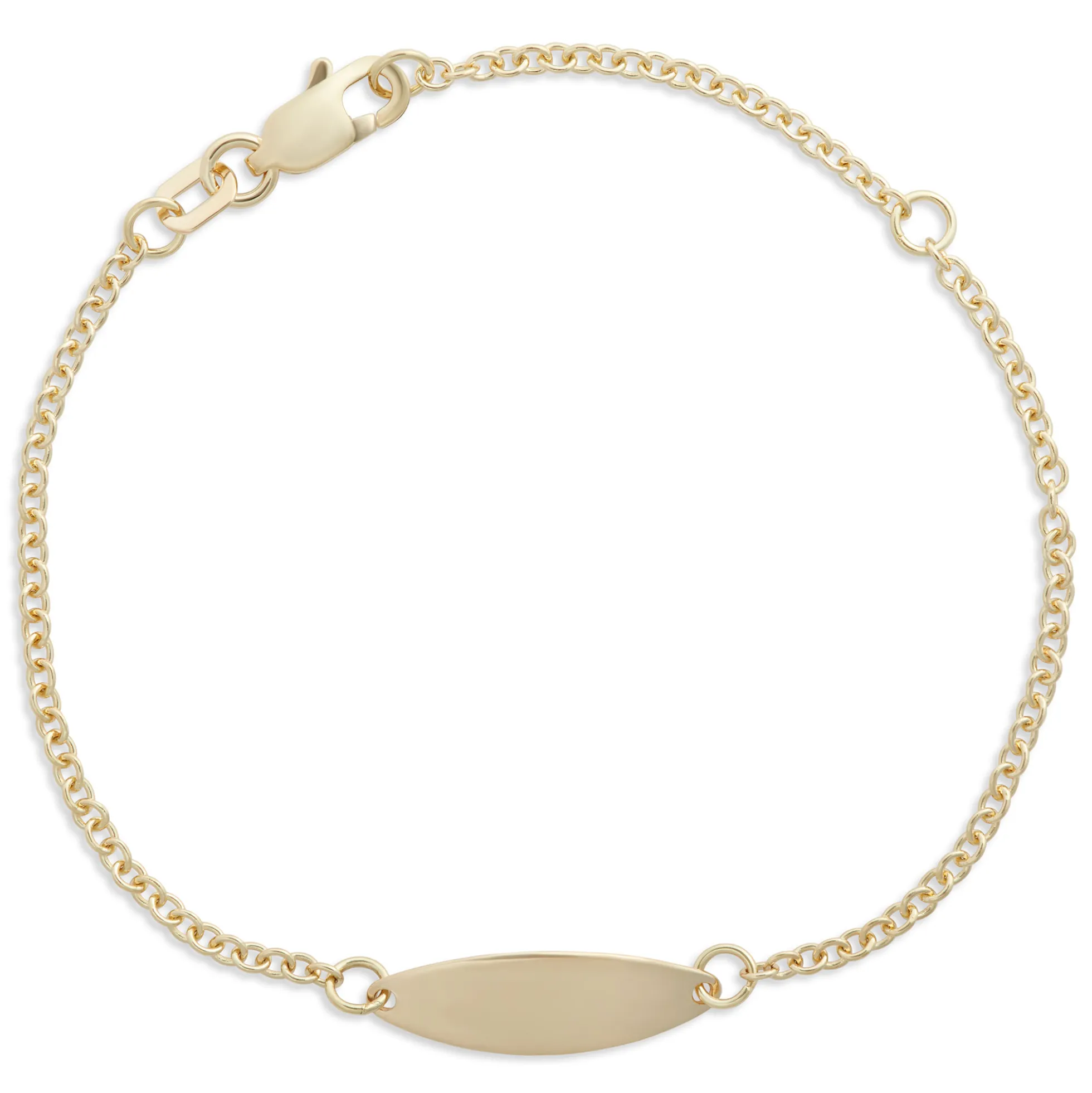 Engravable Baby’s Adjustable Bracelet, 14K Yellow Gold