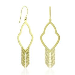 Fancy Drape Earrings 14K