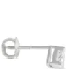 Fancy Shape Trillion Diamond Stud, ⅓ Carat, 14K White Gold