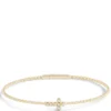 Flexy Cross Bangle Diamond Bracelet, 14K Yellow Gold