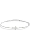 Flexy Cross Bangle Diamond Bracelet, 14K White Gold