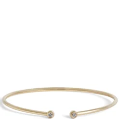 Flexy Cuff Diamond Bracelet, 14K Yellow Gold
