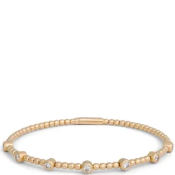 Flexy Diamond Bangle, 14K Yellow Gold