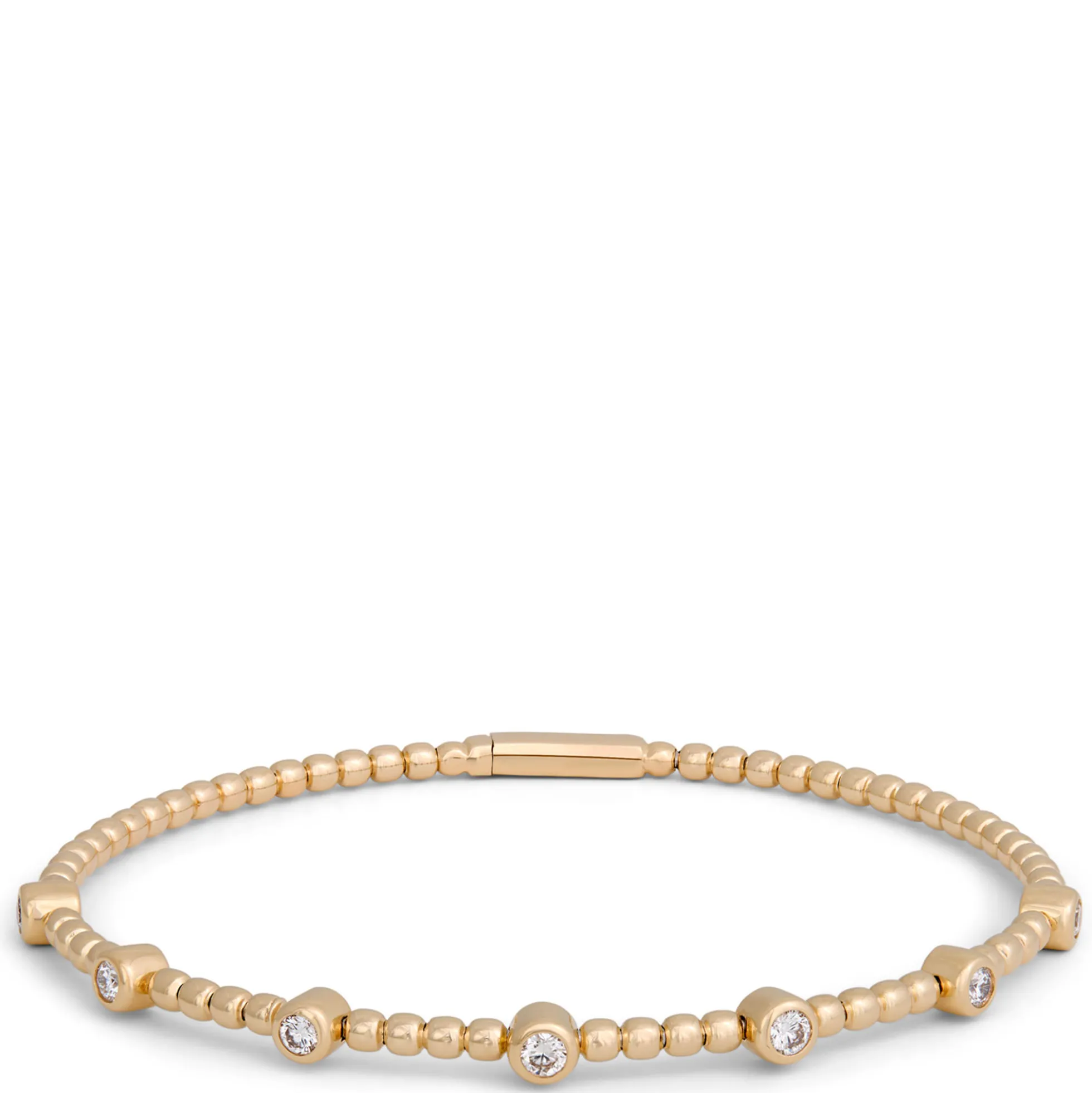 Flexy Diamond Bangle, 14K Yellow Gold