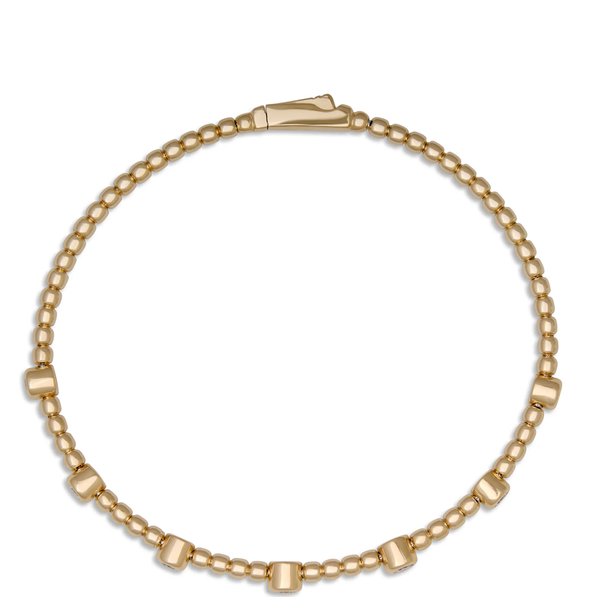 Flexy Diamond Bangle, 14K Yellow Gold