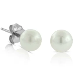 Freshwater Cultured Pearl Earrings 14K