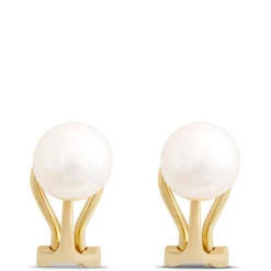 Freshwater Pearl Studs, 14K Yellow Gold