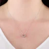 Graduated Diamond Heart Pendant 14K, 1/5 ctw.