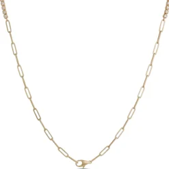 Graduated Round Diamond Necklace, 14K Yellow Gold