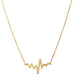 Heartbeat Necklace 14K