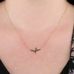 Heartbeat Necklace 14K