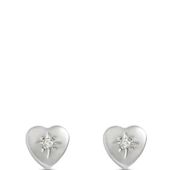 Heart Shaped Baby Stud Earrings