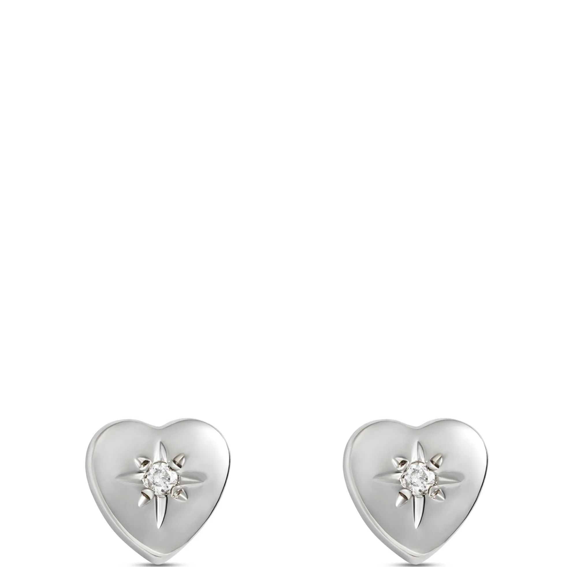 Heart Shaped Baby Stud Earrings