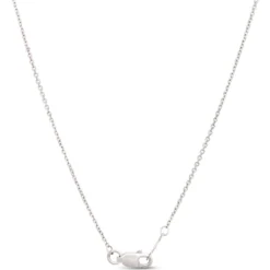 Heart Shaped Diamond Pendant Necklace, ½ Carat Total Weight, 14K White Gold