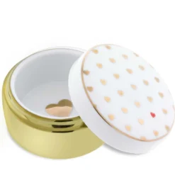 HEARTS Porcelain Ring Box