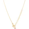 Hex Shaped Stations Diamond necklace, 14K Yellow Gold