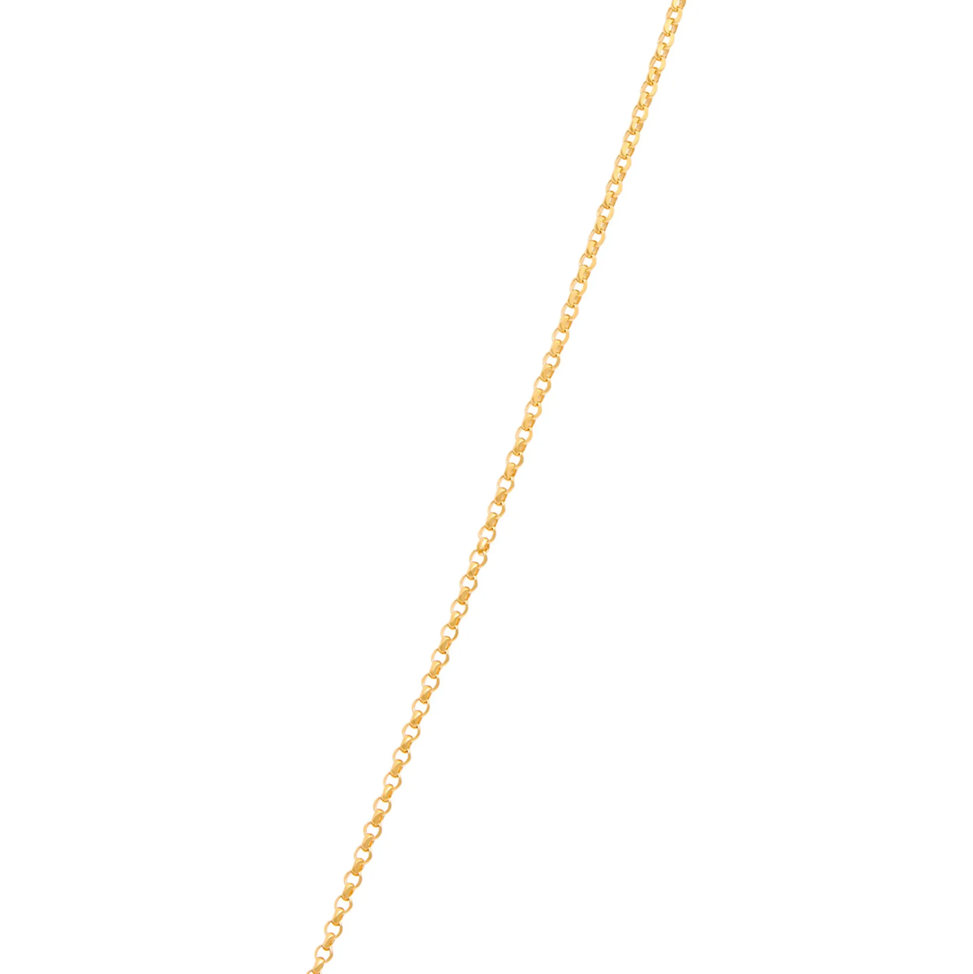 Hex Shaped Stations Diamond necklace, 14K Yellow Gold