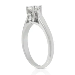Ideal Cut Ikuma Canadian Diamond Solitaire Ring 14K, 1/2 ct.