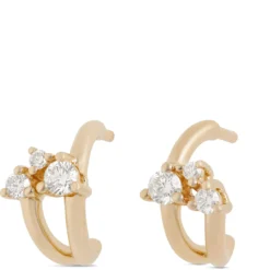 Ikuma Canadian Cluster Diamond Earrings, 14K Yellow Gold