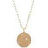 Ikuma Canadian Diamond Aries Zodiac Necklace, 14K Yellow Gold