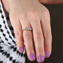 Ikuma Canadian Diamond Engagement 3-Stone Ring 14K
