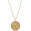 Ikuma Canadian Diamond Gemini Zodiac Necklace, 14K Yellow Gold