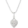 Ikuma Canadian Diamond Heart Shaped Pendant Necklace, Sterling Silver