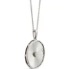 Ikuma Canadian Diamond Radiant Medallion Necklace in Sterling Silver