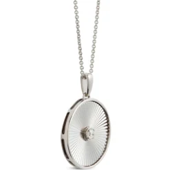 Ikuma Canadian Diamond Radiant Medallion Necklace in Sterling Silver