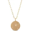 Ikuma Canadian Diamond Sagittarius Zodiac Necklace, 14K Yellow Gold
