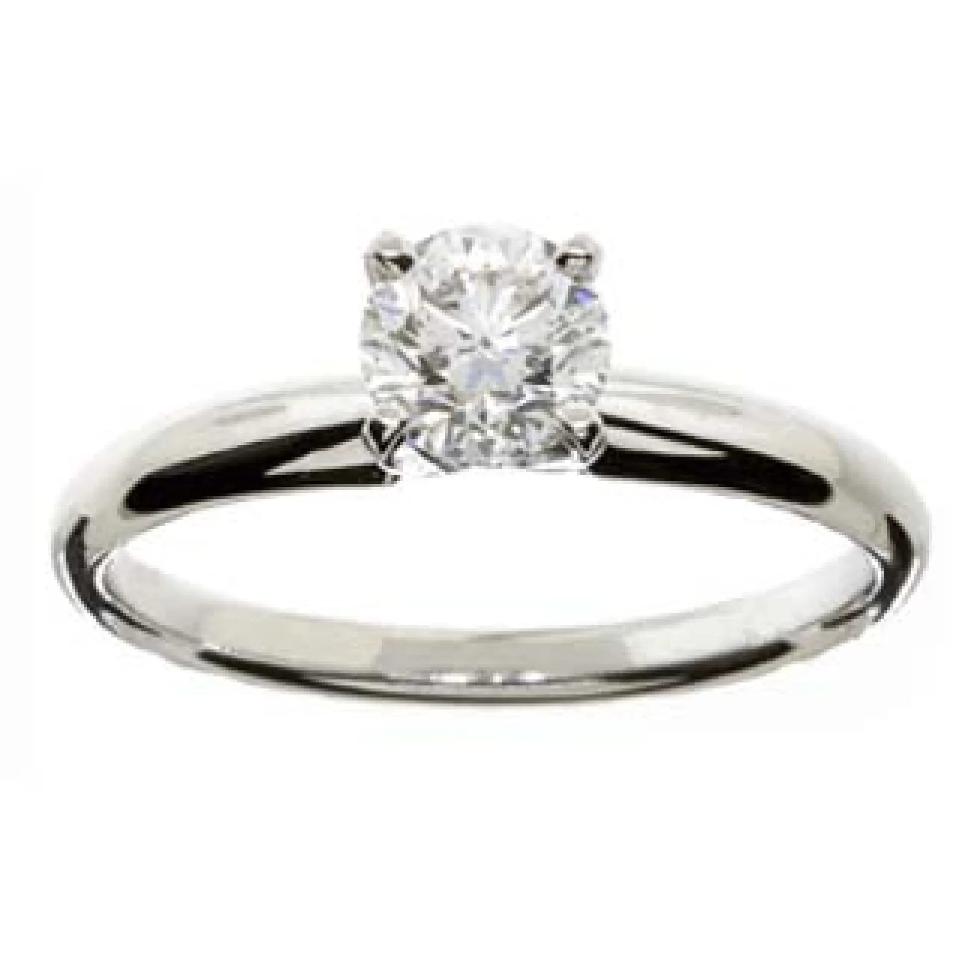 Ikuma Canadian Diamond Solitaire White Gold Ring 14K, 3/4 ct.