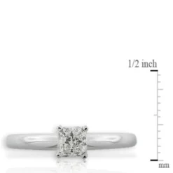 Ikuma Canadian Princess Cut Diamond Solitaire Ring 14K, 1/2 ct.