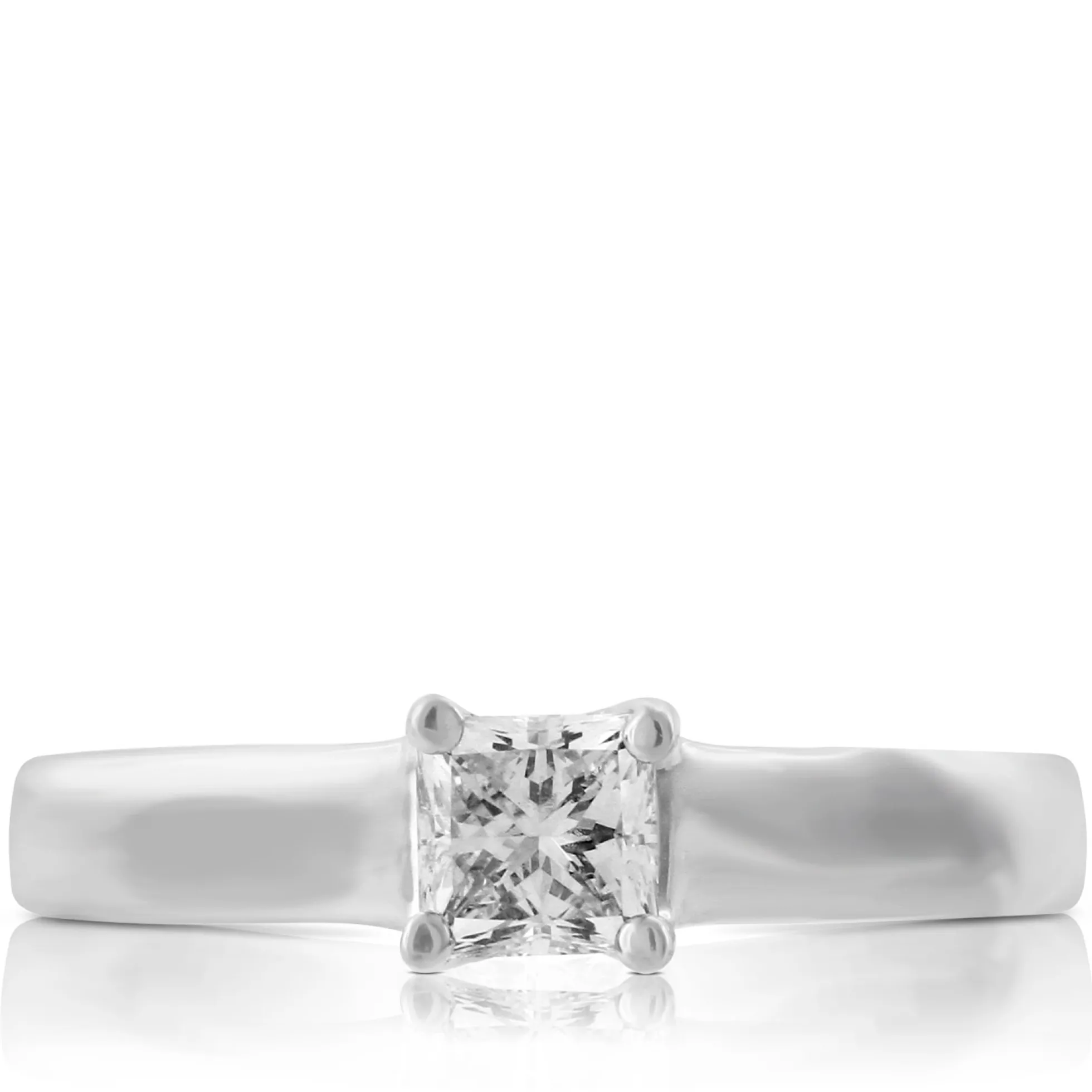 Ikuma Canadian Princess Cut Diamond Solitaire Ring 14K, 1/2 ct.