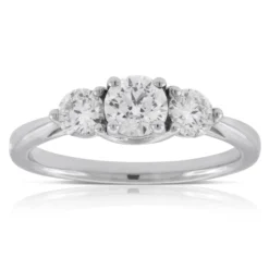 Ikuma Canadian 3-Stone Diamond Engagement Ring 14K