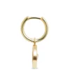 Ikuma Diamond Medallion Drop Earrings, 14K Yellow Gold