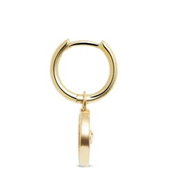 Ikuma Diamond Medallion Drop Earrings, 14K Yellow Gold