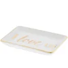 I LOVE US Porcelain Ring Tray